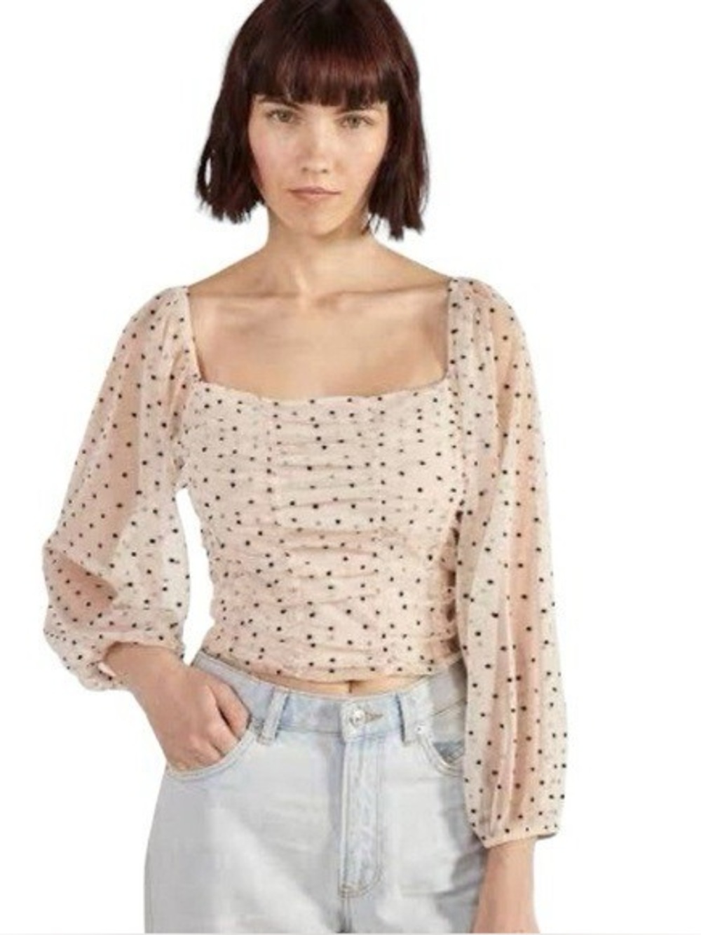 Bershka Polka Dot Shirt